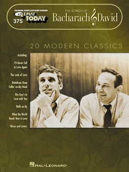 Songs Of Bacharach & David Volume 375 by Bacharach Burt for EZ Play Today