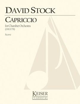 Capriccio for Small Orchestra - Full Score by Stock David for