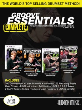 Groove Essentials 1.0/2.0 Complete w/posters/online audio & video [drumset]