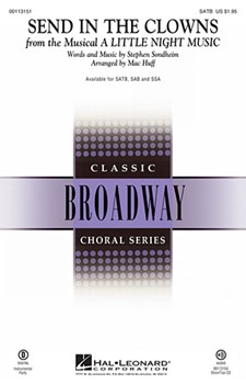 Send in the Clowns by Sondheim Stephen - Huff Mac - for SATB