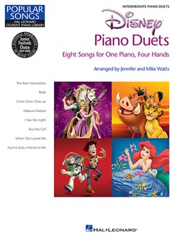 Hal Leonard  Watts, Mike/Jennifer  Hal Leonard Student Piano Library Disney Piano Duets - Popular Songs Series - Intermediate Level - 1