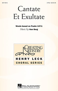 Cantate Et Exultate by Berg Ken for 2-Part