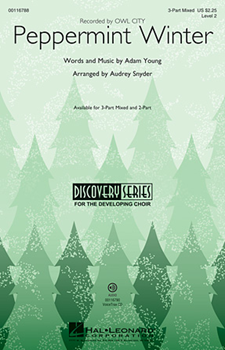 Peppermint Winter by - Snyder Audrey - Owl City for 3-Part Mixed