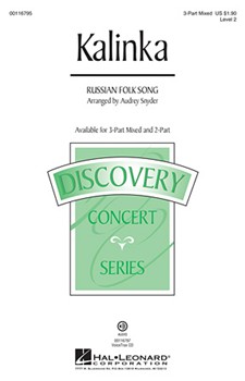 Kalinka by Russian Folk Song - Snyder Audrey - for 2-Part