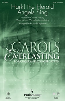 Hark The Herald Angels Sing by Mendelssohn Felix - Kingsmore Richard - for Accompaniment CD