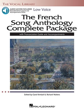 The French Song Anthology Complete Package - Low Voice w/online audio