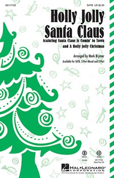 Holly Jolly Santa Claus by - Brymer Mark - for SATB