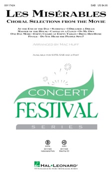 Les Miserables Movie Choral Selections by Nunn Trevor - Huff Mac - for SAB