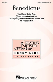 Benedictus by Dietrich Sixtus - Malvar-Keylock and Friedersdorf - for SSA