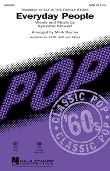 Everyday People by - Brymer Mark - Sly and the Family S for SATB