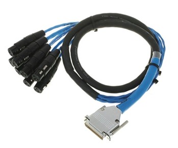 DB25-XLRF DigiSnake 4' by for