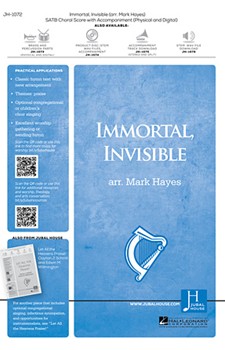 Immortal Invisible by - Hayes Mark - for SATB