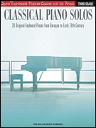Classical Piano Solos Third Grade [piano] John Thompson