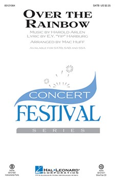 Over the Rainbow by Arlen Harold - Huff Mac - for SATB