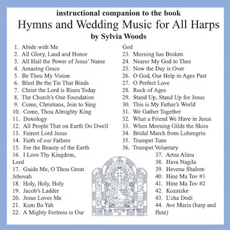 Hymns & Wedding Music For All Harps by - Sylvia Woods - for