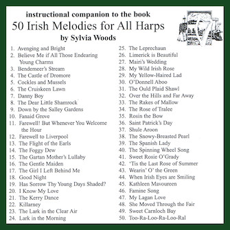 50 Irish Melodies for All Harps by - Sylvia Woods - for