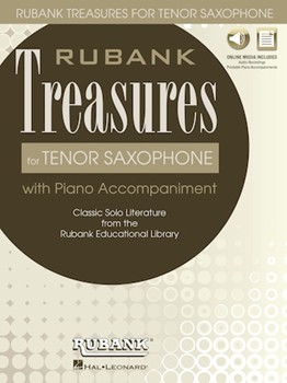 Rubank Treasures for Tenor Saxophone - Book with Online Audio (stream or download)