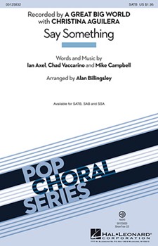 Say Something by Axel/Vaccarino/Campl - Billingsley Alan - Christina Aguilera for Accompaniment CD