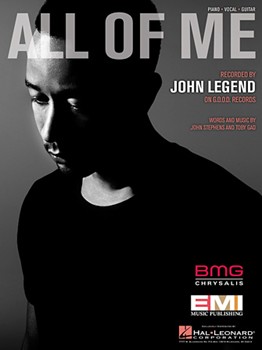Hal Leonard   John Legend All of Me - Piano / Vocal / Guitar Sheet