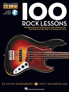 100 Rock Lessons w/online audio [bass guitar] Bass Gtr