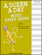 A Dozen a Day - Music Staff Paper