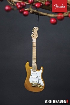 Fender Gold '50s Strat - 6 inch. Holiday Ornament by for