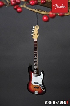 Fender Sunburst Jazz Bass - 6 inch. Holiday Ornament by for