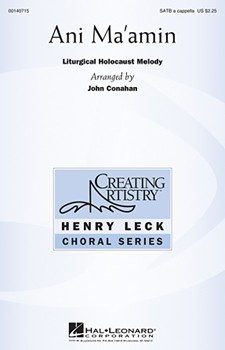 Ani Ma'amin by - Conahan John - for SATB a cappella