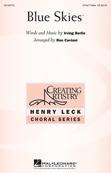 Blue Skies by Berlin Irving - Caviani Ron - for 3-Part Treble