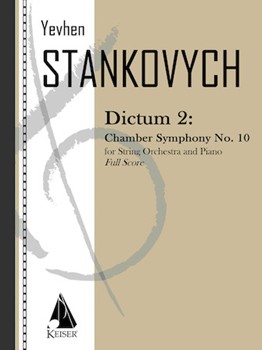 Dictum 2: Chamber Symphony No. 10 Full Score by Stankovych Yevhen for Score