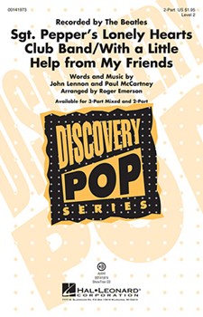 Sgt Pepper's Lonely Hearts Club Band/With A Little Help From My Friends by Lennon and McCartney - Emerson Roger - The Beatles for 2-Part and Piano
