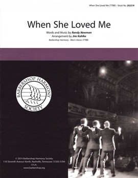 When She Loved Me by Young Stephen T - Kahlke Jim - for TTBB a cappella