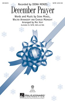 December Prayer by Afanasieff Walter - Huff Mac - Idina Menzel for SATB