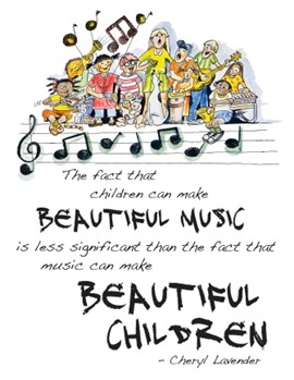 Beautiful Music Beautiful Children Poster 18 X 24 Plastic Frame by Lavender Cheryl for
