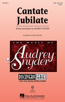 Cantate Jubilate by Snyder Audrey for SSA