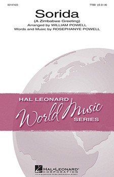 Sorida by Powell Rosephanye - Powell William C. - for TTBB and Percussion