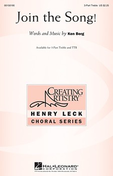 Join The Song by Berg Ken for 3-Part Treble