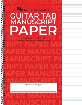 Guitar Tablature Manuscript Paper - Wire-Bound by for TAB