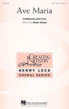 Ave Maria A Prayer for Mother Earth by Serper Emile for 3-Part and Piano