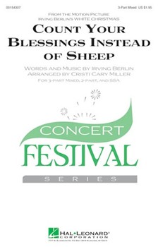 Count Your Blessings Instead of Sheep by Berlin Irving - Miller Cristi Cary - for 3-Part Mixed and Piano