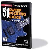 51 Sweep Picking Licks You Must Learn DVD [guitar]