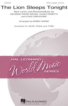 Lion Sleeps Tonight by Weiss Peretti Crea - Shaw Kirby - The Tokens for TTBB a cappella