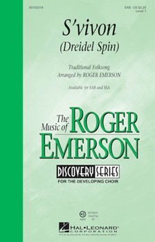 S'vivon - Dreidel Spin by - Emerson Roger - for SAB and Piano