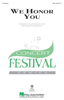 We Honor You by Emerson Roger for SAB and Piano