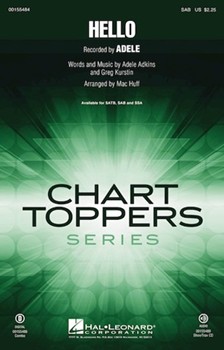 Hello by Adkins and Kurstin - Huff Mac - Adele for SAB and Piano