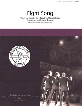 Fight Song by Bassett and Platten - Grimmer Wayne M. - for TTBB a cappella