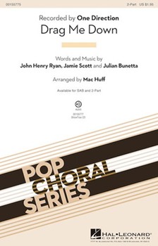 Drag Me Down by Ryan Scott and Bunetta - Huff Mac - One Direction for 2-Part and Piano
