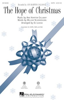 Hope of Christmas by Callaway and Schermerh - Lojeski Ed - Ann Hampton Callaway for ShowTrax CD