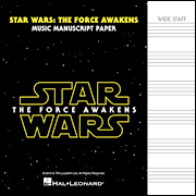 Star Wars: The Force Awakens - Manuscript Paper - Wide-Staff