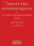 Hal Leonard Albert Andraud Charles Neidich  22 Woodwind Quintets - New Edition - Score